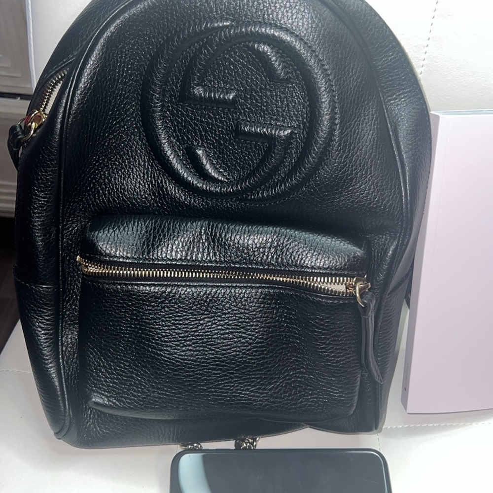 Gucci Soho Rucksack Backpack Interlocking Gg Chai… - image 7